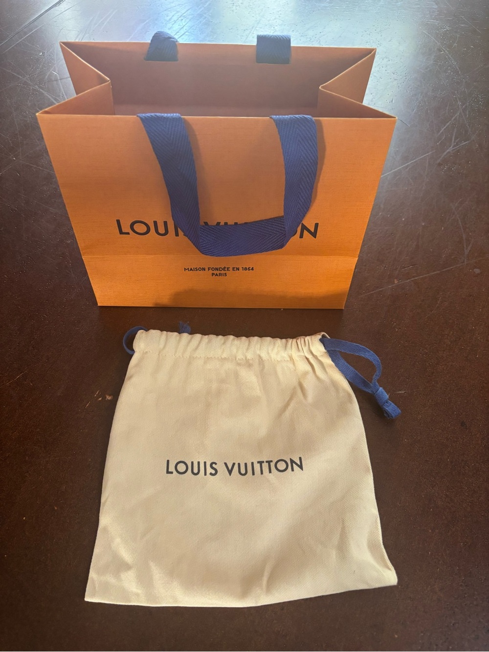 Louis Vuitton dust bag and gift bag
